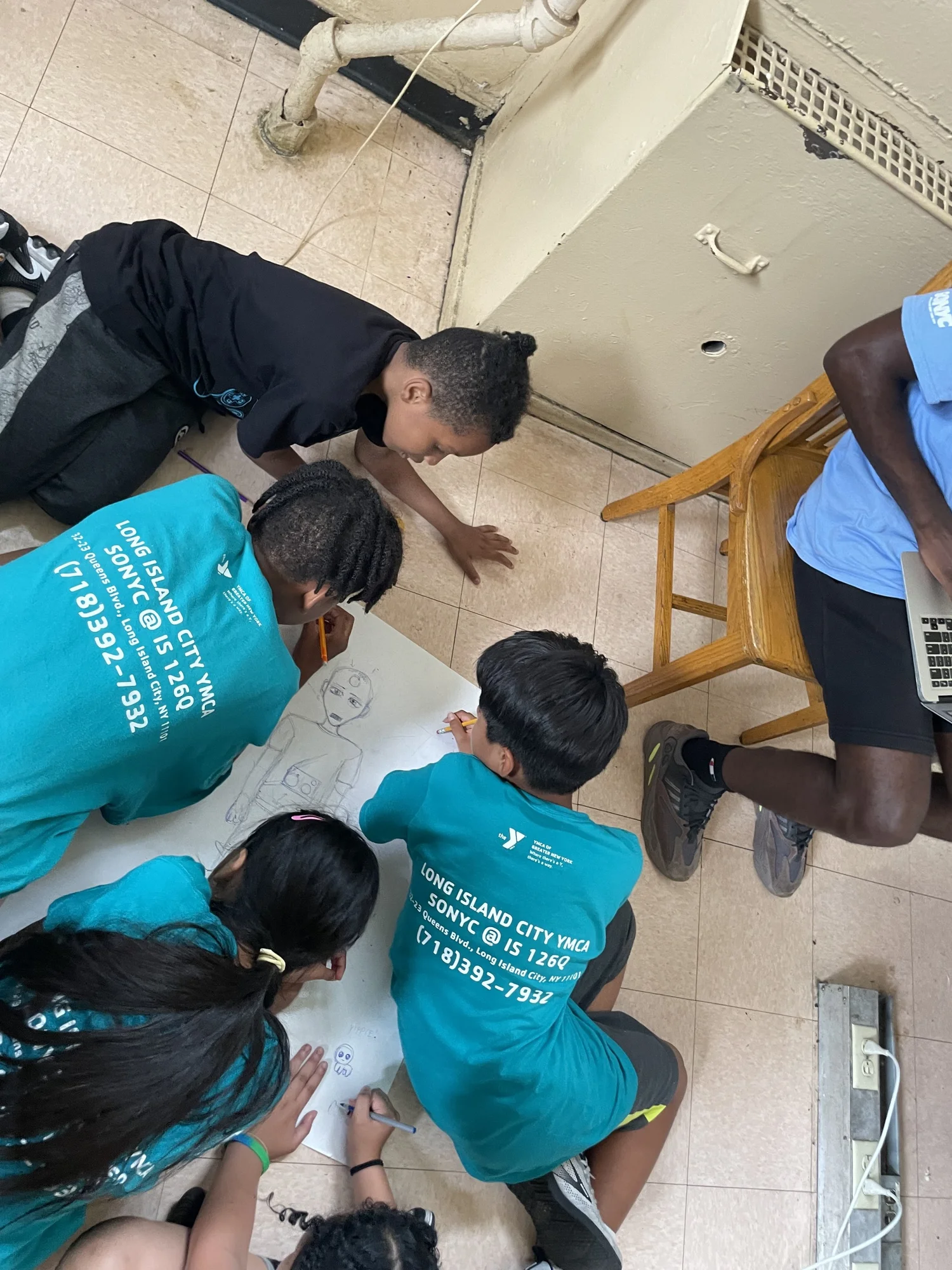 An EngageAI instructor working through the curriculum with students
